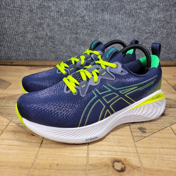 🔥Asics Gel-Cumulus 25 Shoes Men 8.5 Blue Green Running Walk Trainer Gym Comfort - Picture 2 of 11